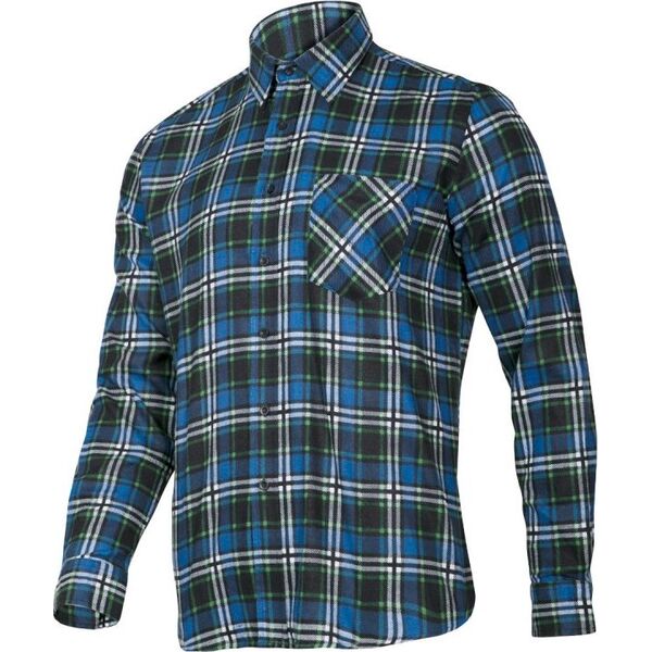 Lahti Pro koszula flanelowa niebieska, 120G/M2, "3XL" (LPKF33XL)