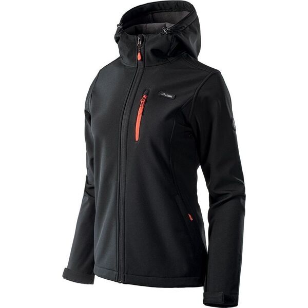 Elbrus SOFTSHELL IVER WO'S BLACK/SPICY ORANGE/ASPHALT S
