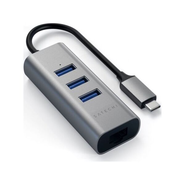 HUB USB Satechi 1x RJ-45  + 3x USB-A 3.0 (ST-TC2N1USB31AM)