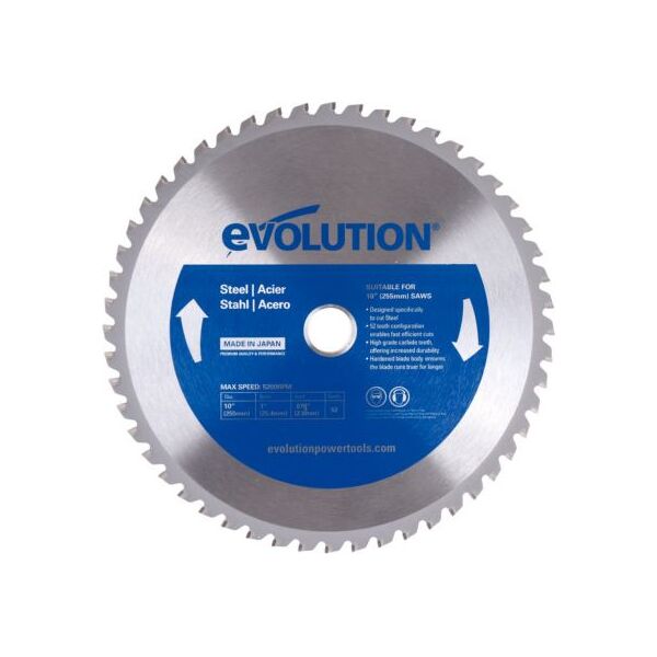 Evolution Piła widiowa TCT do cięcia stali 255mm / 52z