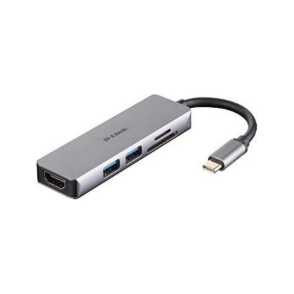 Stacja/replikator D-Link 5w1 USB-C (DUB-M530)