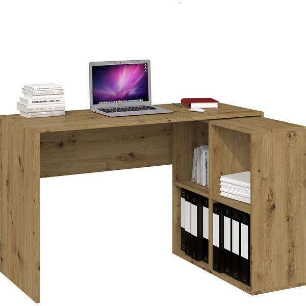 Topeshop REGAŁ KOMOROWY SZAFKA MALAX 2X2 DĄB ARTISAN