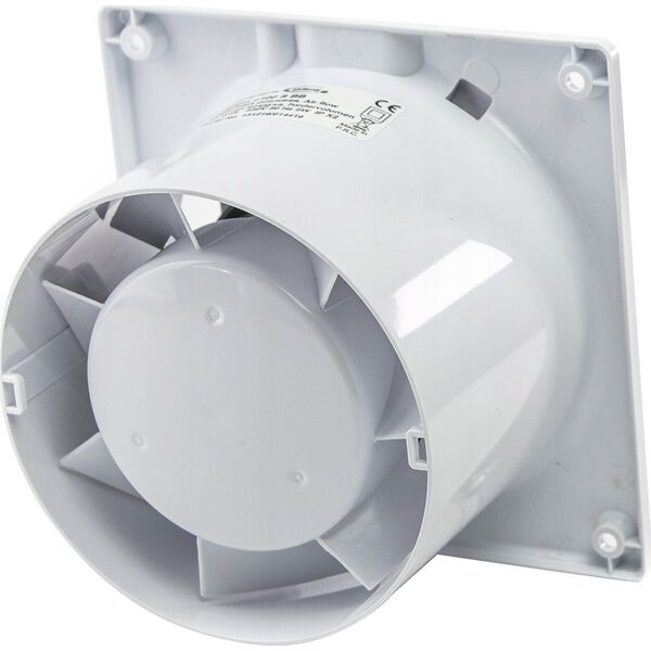 airRoxy Wentylator domowy ścienno-sufitowy dRim FI 125 TS BB