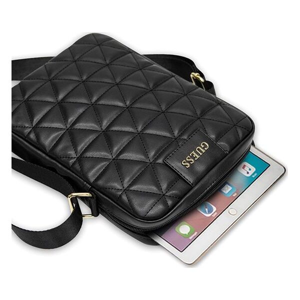 Etui na tablet Guess Guess Torba GUTB10QLBK 10" czarna/black Quilted Tablet Bag