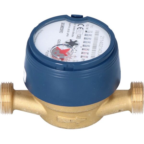 BMETERS Wodomierz antymagnetyczny GSD8-I zimna woda, 1/2" AF Q3-1,6 m3/h, Tmax:50°C,L=110mm, MID R100/R50 AM