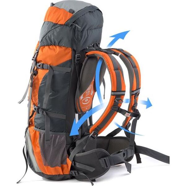 Plecak turystyczny Naturehike Trekking 70 l + 5 l Pomarańczowy