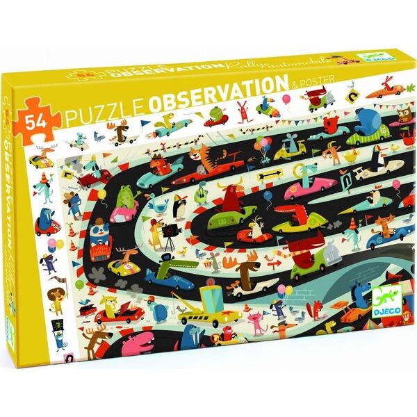 Djeco Rajd samochodowy Puzzle obserwacyjne