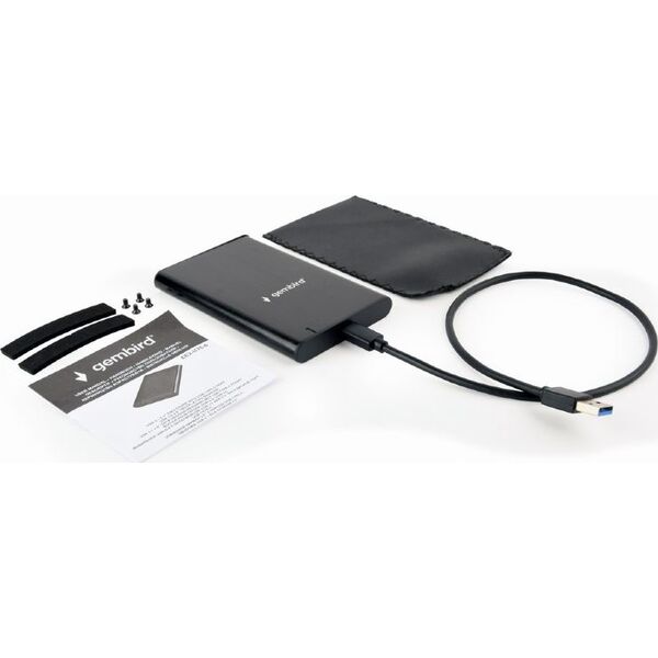 Kieszeń Gembird USB-C 3.0 - 2.5" SATA SSD/HDD (EE2-U3S-6)