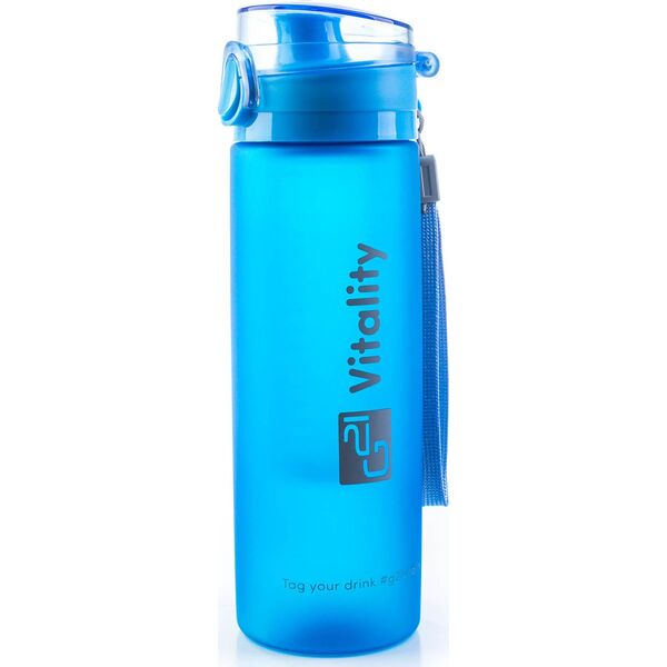 G21 Butelka z sitkiem niebieska 600 ml