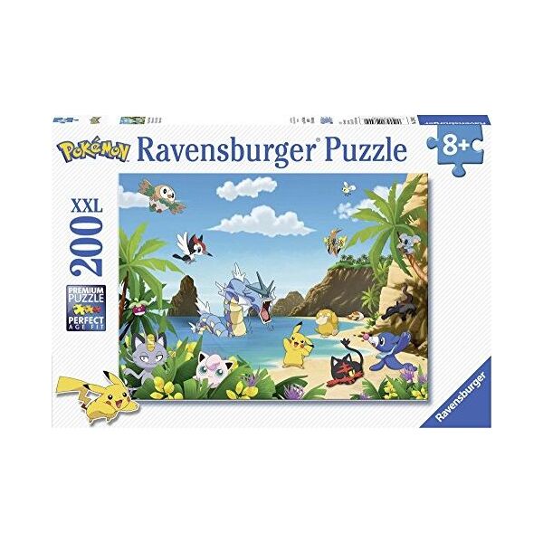 Ravensburger Ravensburger - 12840 - Puzzle attrapez-Les all Pokmon 200 szt.