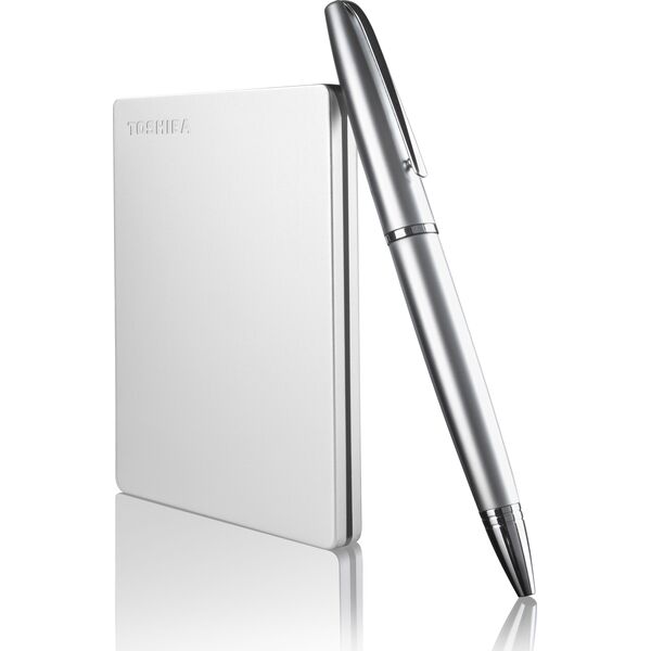 Dysk zewnętrzny HDD Toshiba Canvio Slim 2TB Srebrny (HDTD320ES3EA)