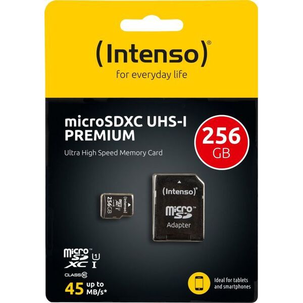 Karta Intenso Premium MicroSDHC 256 GB Class 10  (3423492)