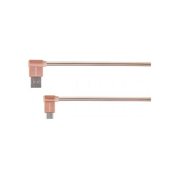 Kabel USB Kruger&Matz USB-A - USB-C 1 m Różowy (KM0361)
