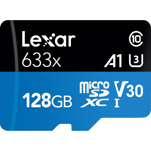Karta Lexar 633x MicroSDXC 128 GB Class 10 UHS-I/U3 A1 V30 (LSDMI128BB633A)