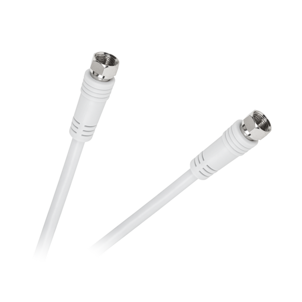 Kabel Cabletech Antenowy (F) 1.8m biały (KPO2288)