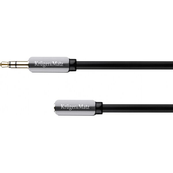 Kabel Kruger&Matz Jack 3.5mm - Jack 3.5mm 3m srebrny (KM0317)