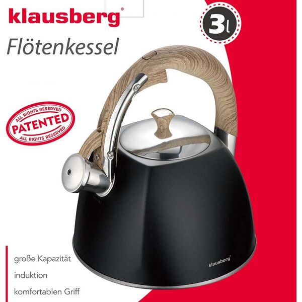 Klausberg CZAJNIK Z GWIZDKIEM KLAUSBERG 3L KB-7498