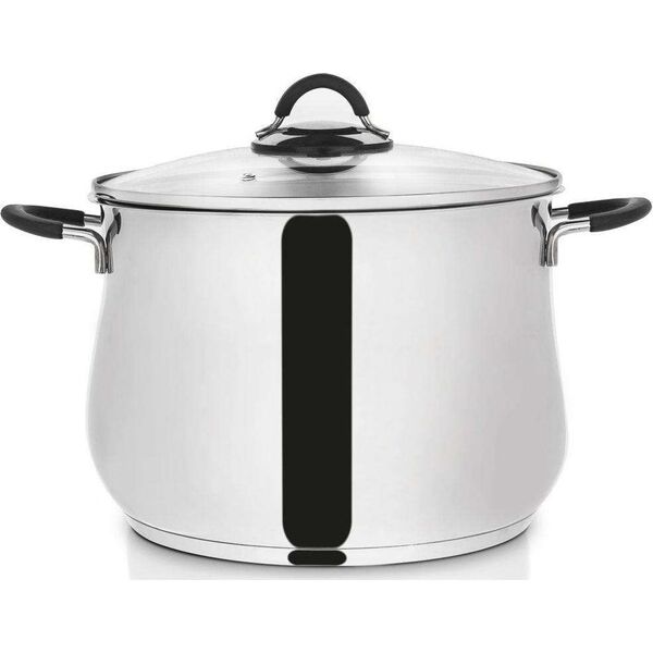 Orion Garnek stalowy Dalie z pokrywką 26cm 10.6l