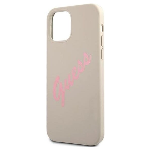 Guess Etui Guess GUHCP12LLSVSGP Apple iPhone 12 Pro Max szaro różowy/grey pink hardcase Silicone Vintage