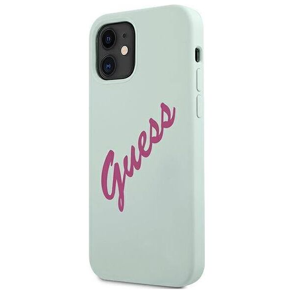 Guess Etui Guess GUHCP12SLSVSBF Apple iPhone 12 mini niebieski fuksja/blue fuschia hardcase Silicone Vintage