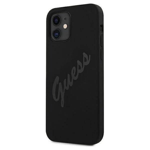 Guess Etui Guess GUHCP12SLSVSBK Apple iPhone 12 mini czarny/black hardcase Script Vintage