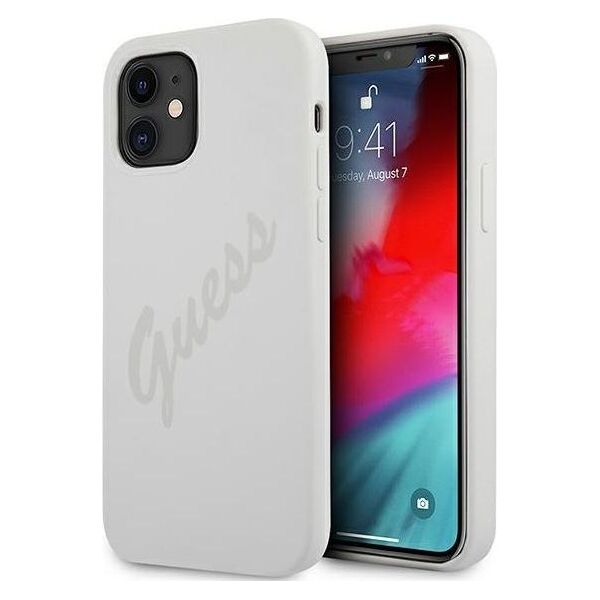 Guess Etui Guess GUHCP12SLSVSCR Apple iPhone 12 mini kremowy/cream hardcase Script Vintage