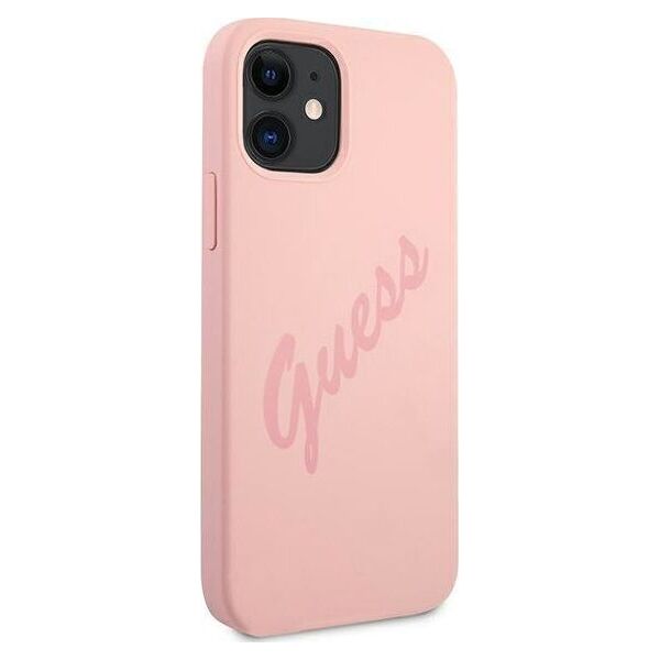 Guess Etui Guess GUHCP12SLSVSPI Apple iPhone 12 mini różowy/pink hardcase Script Vintage