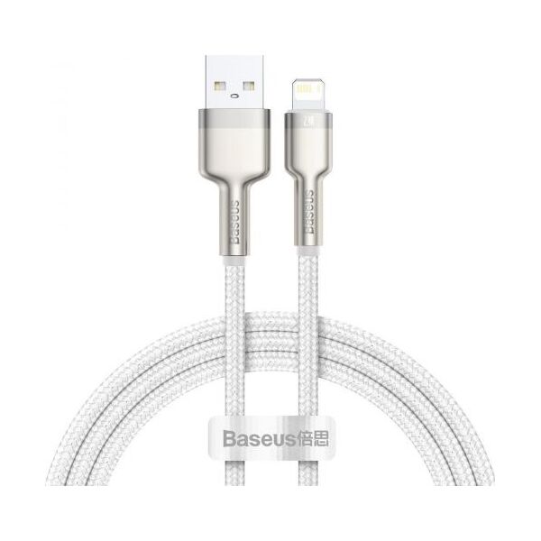 Kabel USB Baseus USB-A - Lightning 1 m Biały (CALJK-A02)