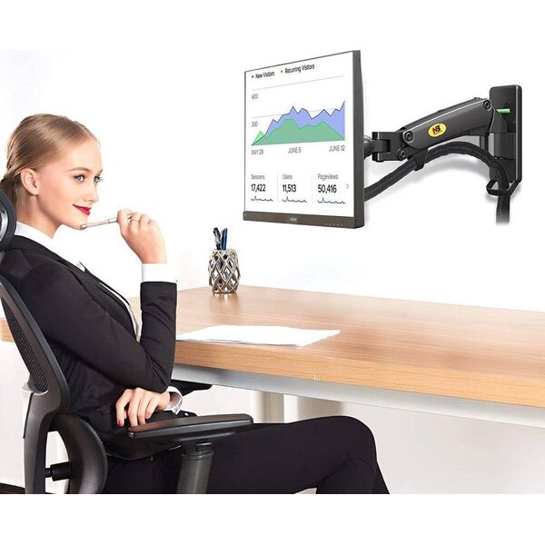 NB Uchwyt ścienny na monitor 17" - 27" (F120B)