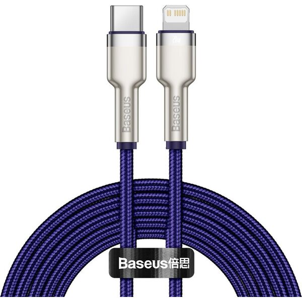 Kabel USB Baseus USB-C - Lightning 2 m Fioletowy (baseus_20210315153755)