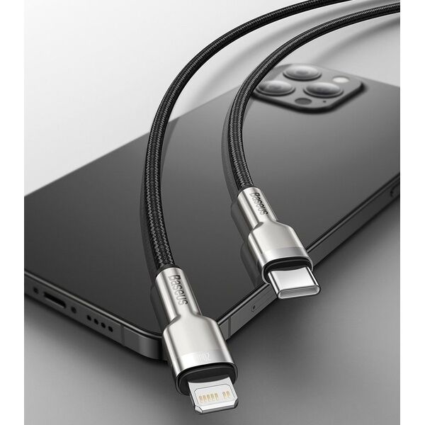 Kabel USB Baseus USB-C - Lightning 2 m Fioletowy (baseus_20210315153755)