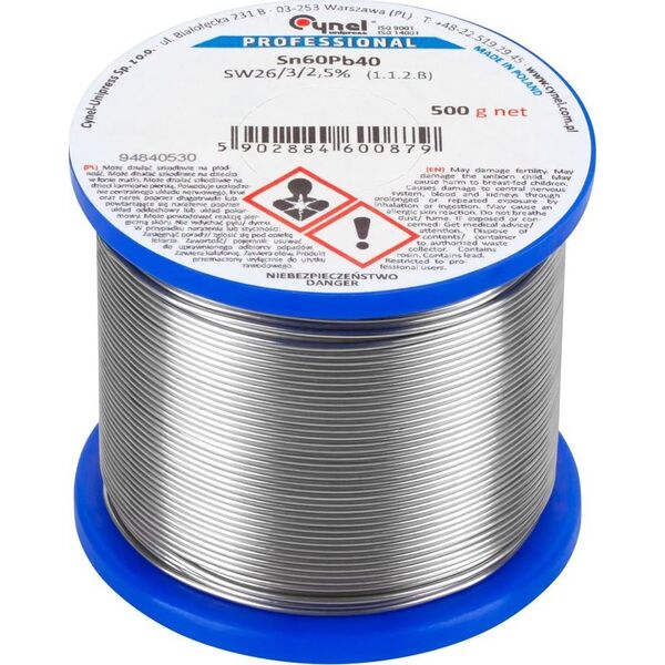 Cynel Cyna 2.5mm/500g Sn60Pb40 CYNEL