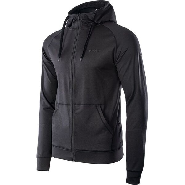 Hi-Tec Męska bluza sportowa Hi-Tec Kosko z kapturem czarna rozmiar XXL