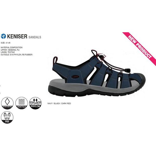 Elbrus Sandały męskie Keniser trekkingowe granatowe r. 42