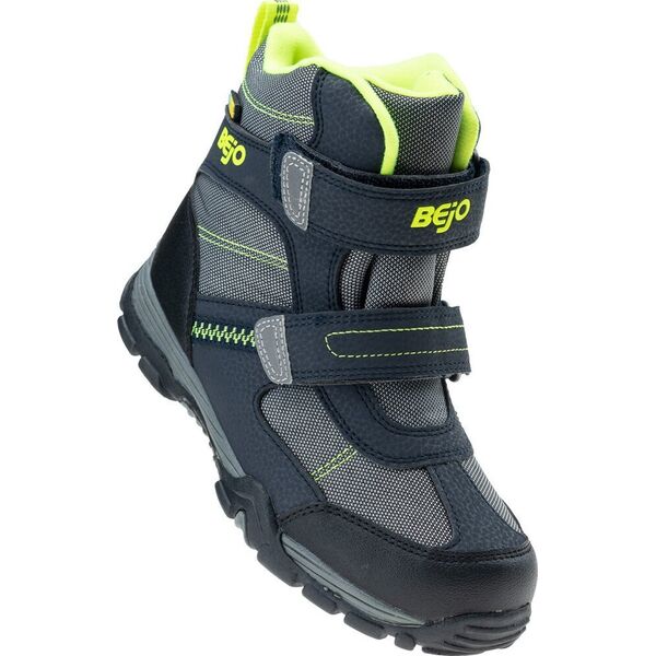 Bejo OBUWIE CLASSIC BATHURSTI JR BLACK/MID GREY/LIME 28