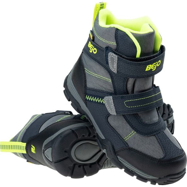 Bejo OBUWIE CLASSIC BATHURSTI JR BLACK/MID GREY/LIME 34