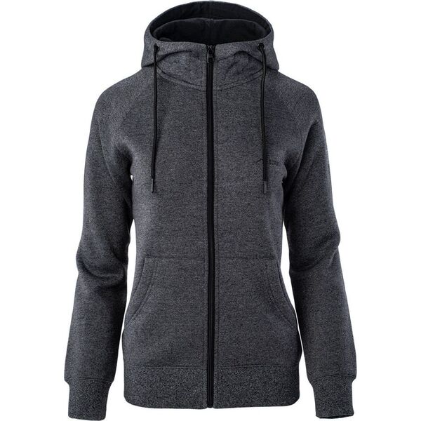 Elbrus BLUZA CHIANO WO'S DARK GREY MELANGE/BLACK L