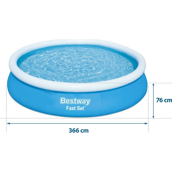 Bestway Basen rozporowy Fast Set 366cm (57273)