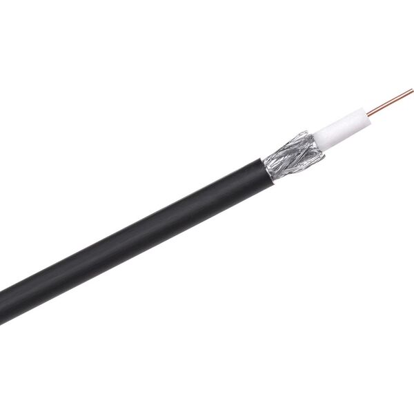 Cabletech Kabel koncentryczny F690 BV+ŻEL CZARNY 305m