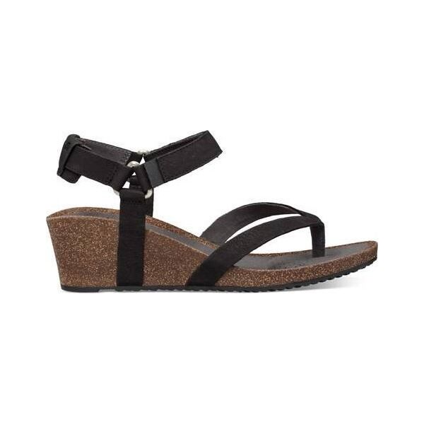 Teva W'S Mahonia Wedge Thong, BLK, 36 (us 5)| uk 3