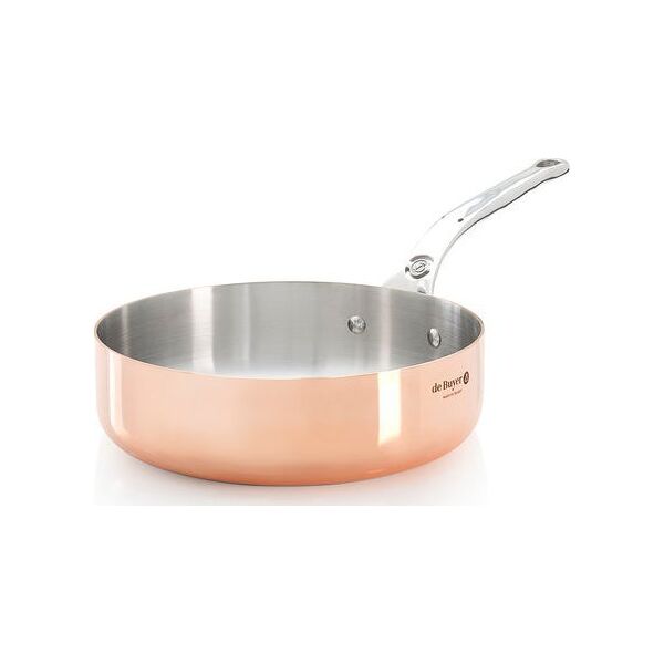 Patelnia De Buyer De Buyer Prima Matera Sauté Pan Copper/steel 24cm straight ind.