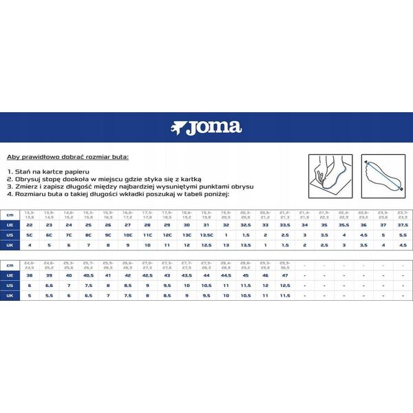 Joma Skórzane buty piłkarskie turfy JOMA na orlik