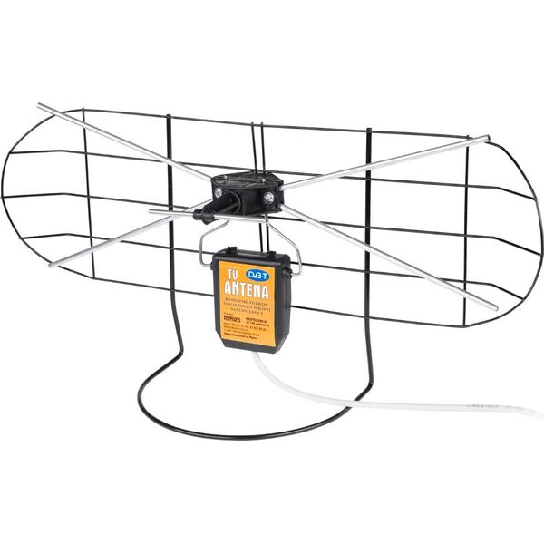 Antena RTV Cabletech Antena kierunkowa pokojowa DVB-T siatkowa TAP-02 wewnętrzna aktywna