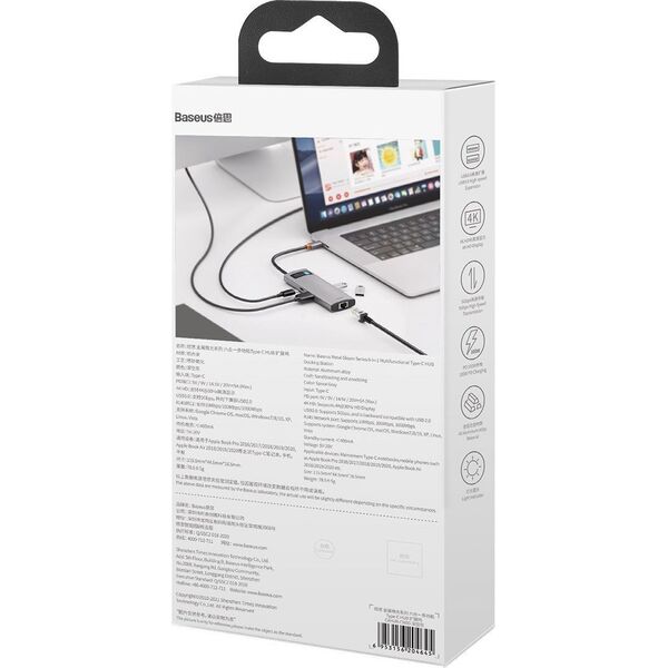 Stacja/replikator Baseus USB-C (CAHUB-CW0G)