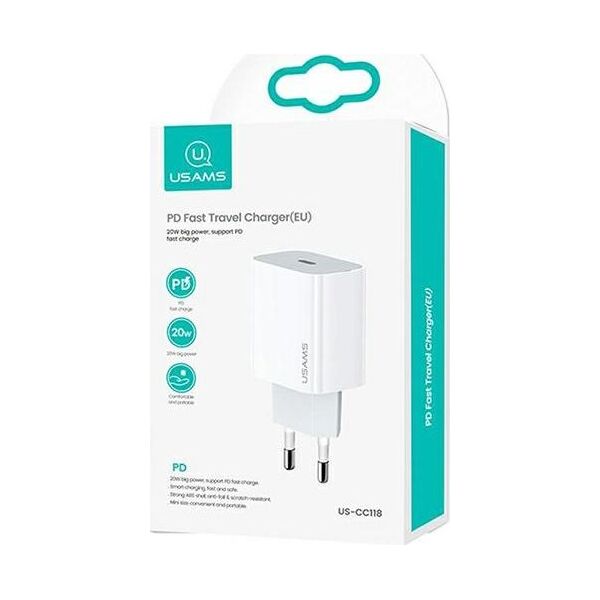 Ładowarka Usams T34 1x USB-C 3 A (CC118TC01)