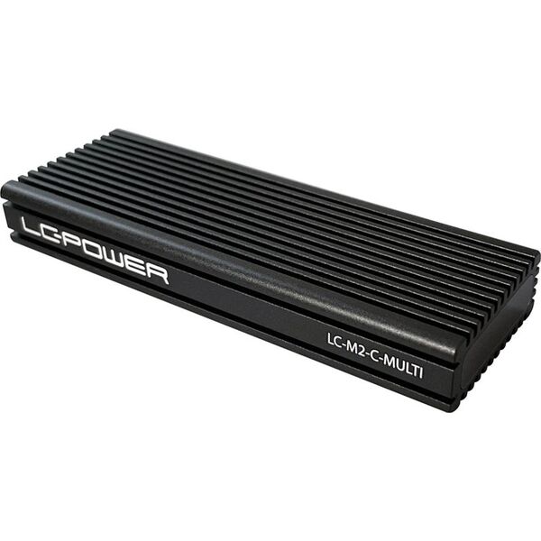 Kieszeń LC-Power USB-C 3.2 Gen 2 - M.2 NVMe/SATA SSD (LC-M2-C-MULTI)