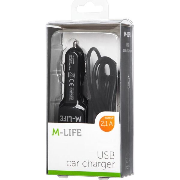Ładowarka M-Life 1x USB-A 2.1 A  (LEC-ML0993)