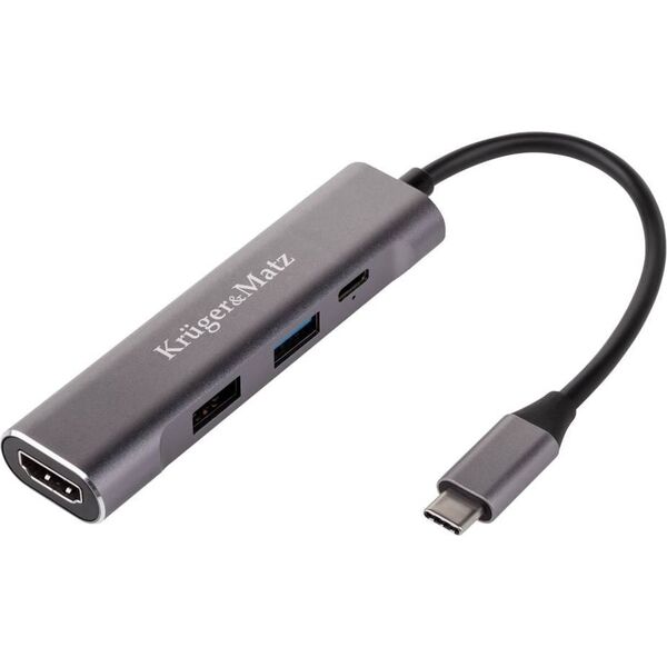 Stacja/replikator Kruger&Matz USB-C (LEC-KM0400)
