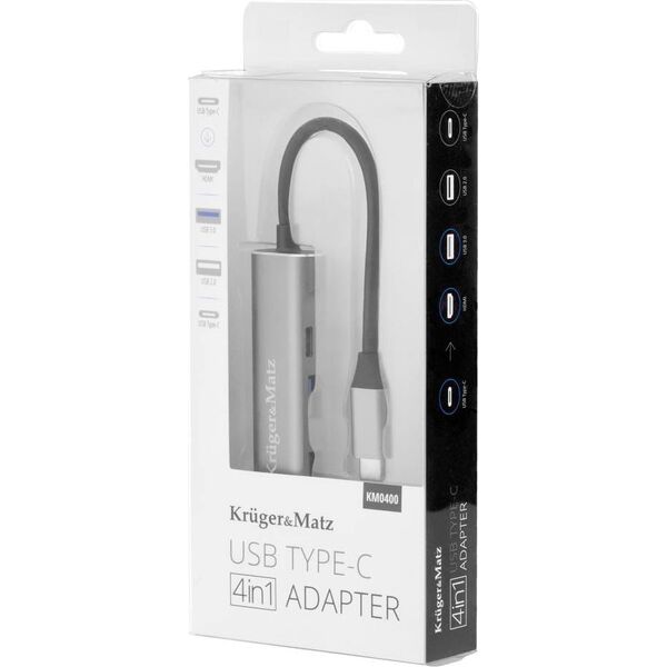 Stacja/replikator Kruger&Matz USB-C (LEC-KM0400)