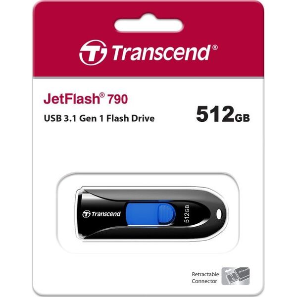 Pendrive Transcend JetFlash 790, 512 GB  (TS512GJF790K)